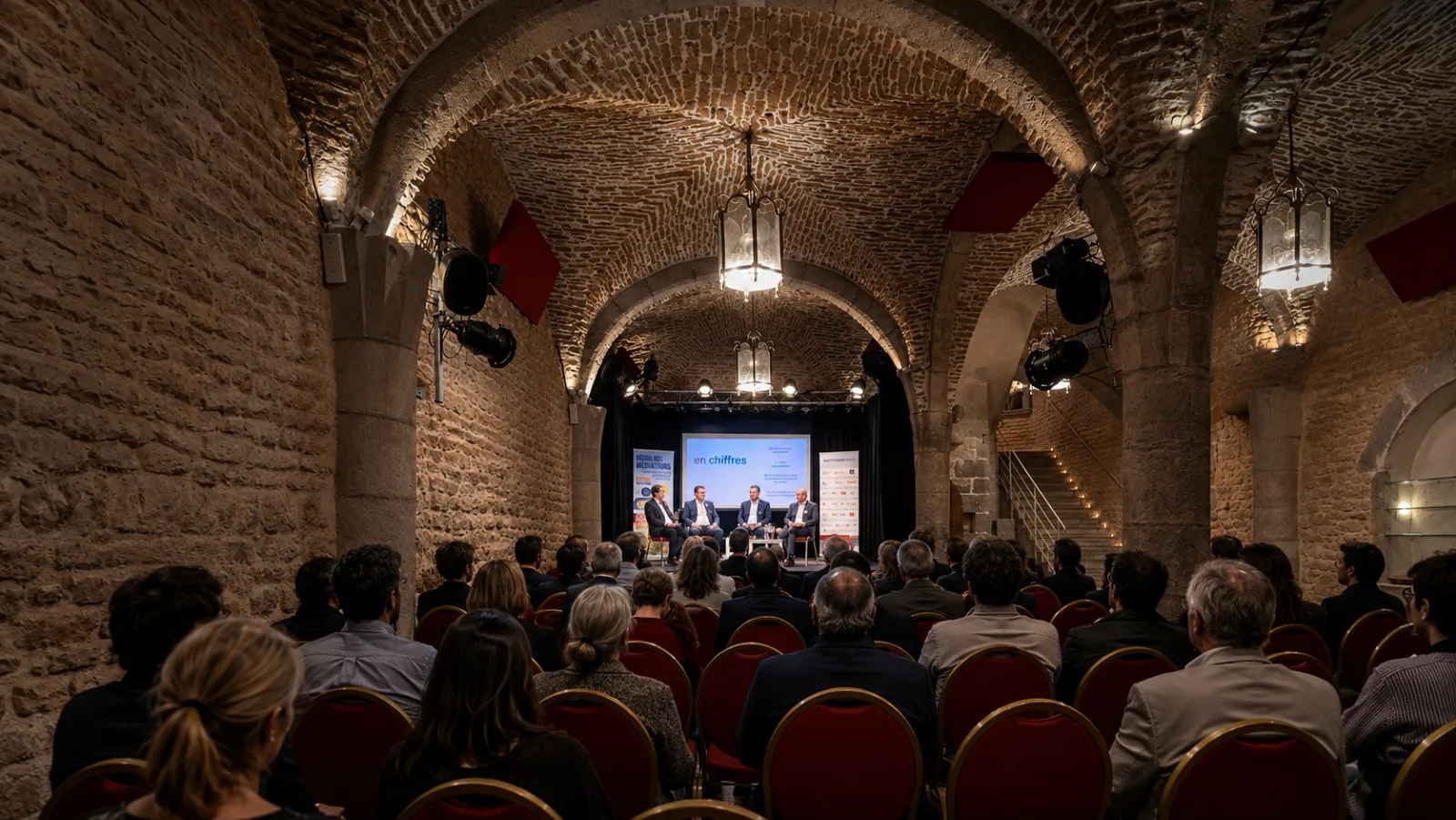 La salle de la Comédie de Besançon aménagée pour un séminaire ou un événement professionnel à Besançon